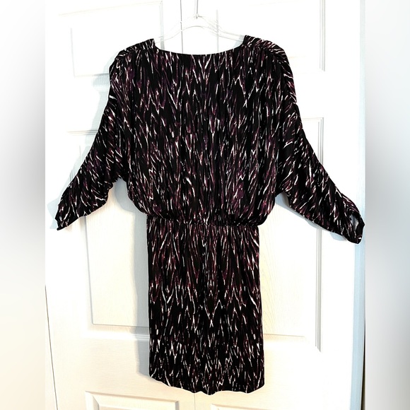 Parker Catalina Dolman Fit Long Sleeve V-neck Mini Dress size Small - Picture 4 of 10